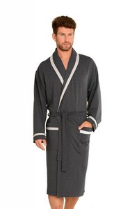 Bruno bathrobe male with collar m-2xl, De Lafense 564