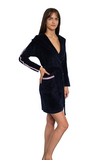 Lampas bathrobe ladies' short s-2xl, De Lafense 424