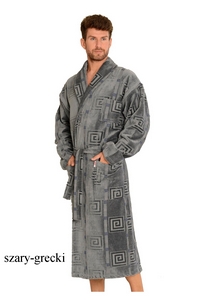 Twin frotte szlafrok m�ski d�ugi z ko�nierzem, De Lafense 803