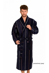 Twin frotte szlafrok m�ski d�ugi z ko�nierzem, De Lafense 803