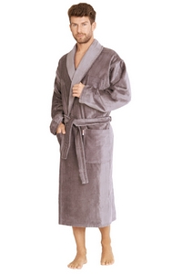 Twin frotte szlafrok m�ski d�ugi z ko�nierzem, De Lafense 803