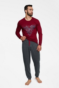 Pajamas men's long trousers and sleeve baweniana Henderson Blend 40038