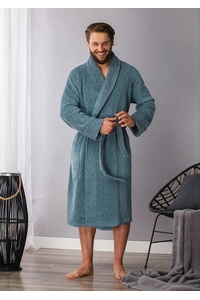 Male bathrobe ciepy long Key MGL 190 B21