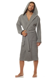 Bathrobe male baweniany with hood L&L 2104