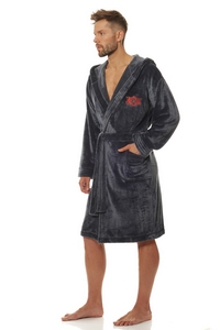 Bathrobe male with hood L&L Costa 2110