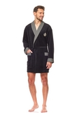 Bathrobe male welurowy short L&L 9101 BJ