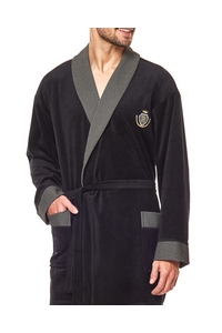 Bathrobe male welurowy short L&L 9101 BJ