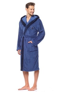 Bathrobe male ciepy with hood L&L George