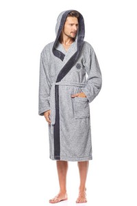 Bathrobe male ciepy with hood L&L George