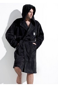 Ivo bathrobe male with hood, L&L