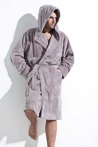 Bathrobe male with hood L&L Ivo