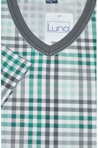 Piżama męska krótki rękaw M-2XL, Luna 793