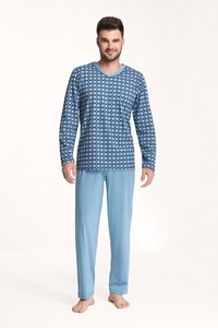 Pajamas men's long sleeves 4xl, Luna 795