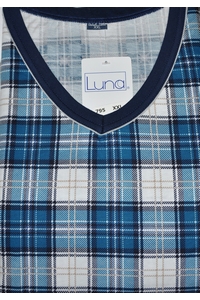 Pajamas men's long sleeves 4xl, Luna 795