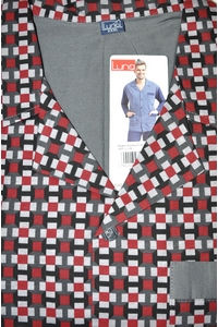 Pajamas men's long sleeves rozpinana 3xl-4xl, Luna 797