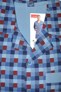Pajamas men's long sleeves rozpinana 3xl-4xl, Luna 797