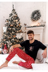 Piama Mike kr/r Christmas S-XL mska, Sensis