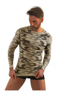 T-shirt men's thermoactywna military style long sleeves, Sesto Senso p1034