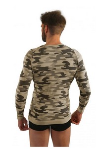 T-shirt men's thermoactywna military style long sleeves, Sesto Senso p1034