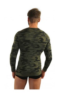 T-shirt men's thermoactywna military style long sleeves, Sesto Senso p1034