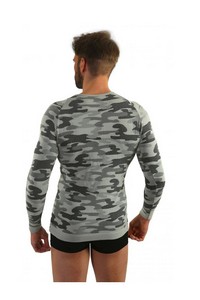 T-shirt men's thermoactywna military style long sleeves, Sesto Senso p1034