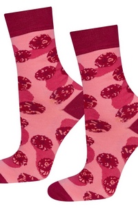 Skarpety w s�oiku - d�em malinowy Soxo
